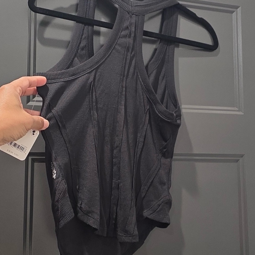 #44 FP Movement by Free People Charcoal Tank Top NWT - Picture 5 of 5